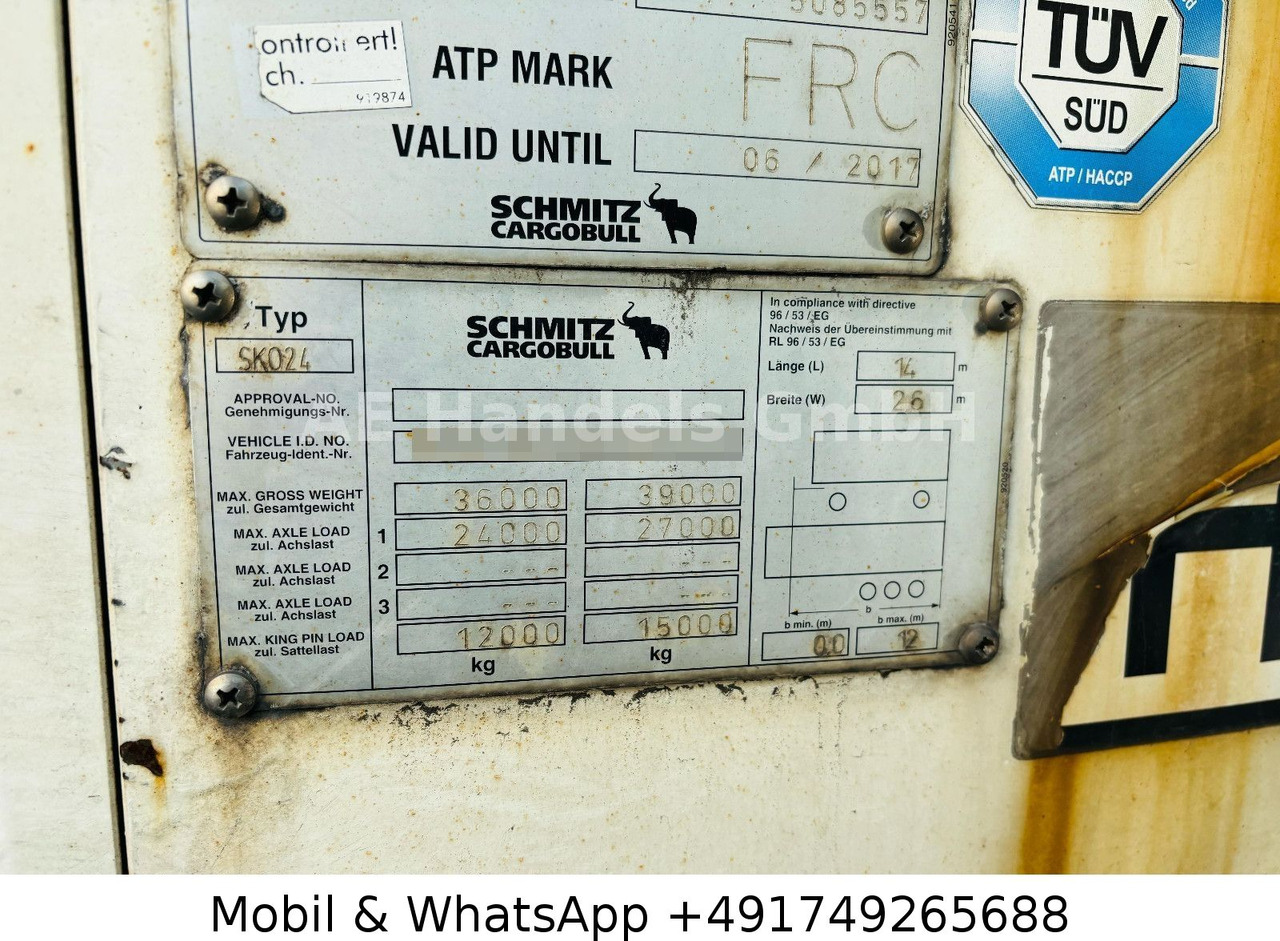 New Refrigerator semi-trailer Schmitz Cargobull SKO 24/13.4 FP60 Cool *ThermoKing-SLX400/+-30° Schmitz Cargobull SKO 24/13.4 FP60 Cool *ThermoKing-SLX400/+-30°: picture 19 New Refrigerator semi-trailer Schmitz Cargobull SKO 24/13.4 FP60 Cool *ThermoKing-SLX400/+-30° Schmitz Cargobull SKO 24/13.4 FP60 Cool *ThermoKing-SLX400/+-30°: picture 19