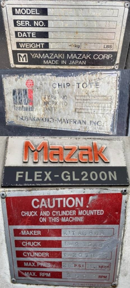 Mazak / Yamazaki FLEX-GL 200N-MLTPLX 630 1er Main - Agricultural machinery: picture 5 Mazak / Yamazaki FLEX-GL 200N-MLTPLX 630 1er Main - Agricultural machinery: picture 5