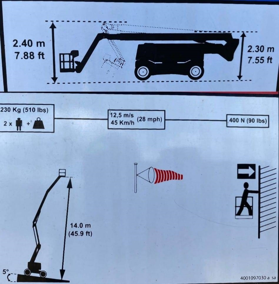 Articulated boom Haulotte HA16 RT/PRO-Certificat CE endommagée: picture 11