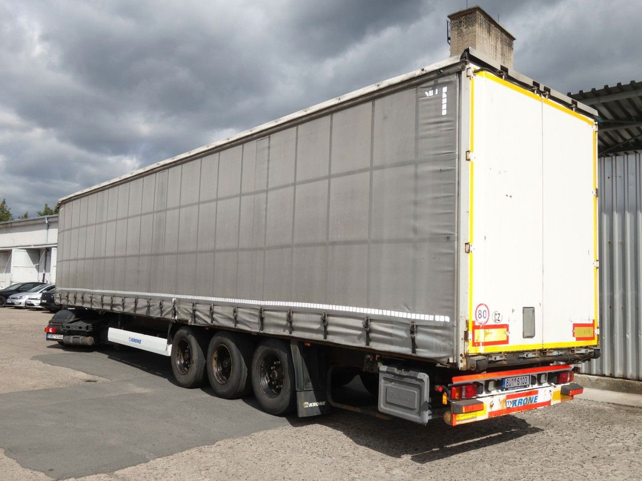 Krone SD Standard, Liftachse - Curtainsider semi-trailer: picture 4 Krone SD Standard, Liftachse - Curtainsider semi-trailer: picture 4