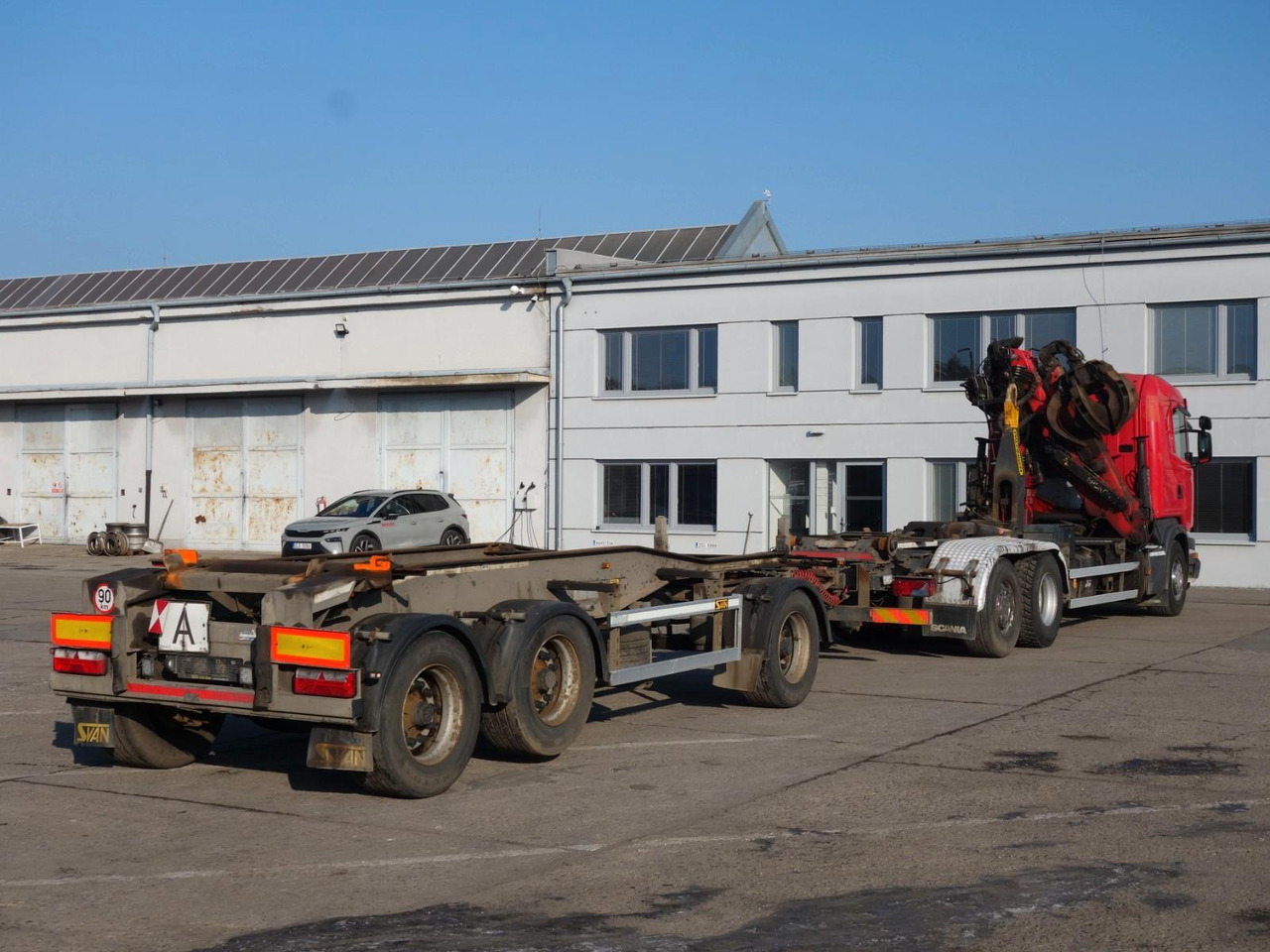 Scania G480, 6x2, Abroll, Kran, Palfinger + Auflieger - Hook lift truck, Crane truck: picture 4 Scania G480, 6x2, Abroll, Kran, Palfinger + Auflieger - Hook lift truck, Crane truck: picture 4