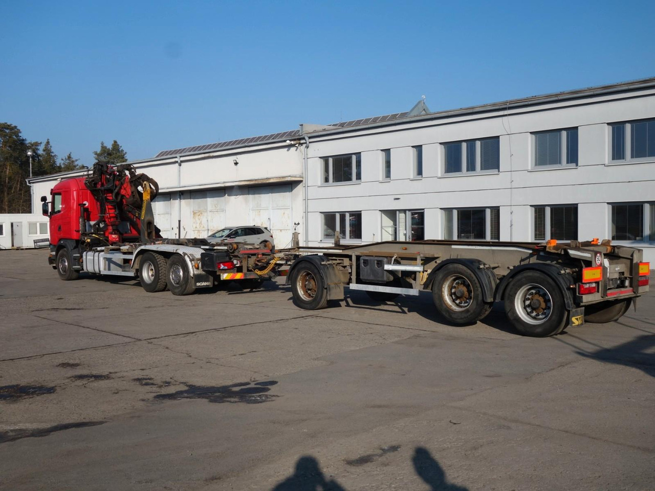 Scania G480, 6x2, Abroll, Kran, Palfinger + Auflieger - Hook lift truck, Crane truck: picture 3 Scania G480, 6x2, Abroll, Kran, Palfinger + Auflieger - Hook lift truck, Crane truck: picture 3