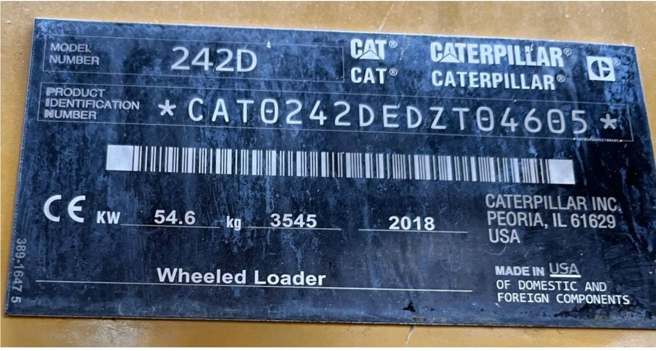 CAT 242D - Skid steer loader: picture 5 CAT 242D - Skid steer loader: picture 5
