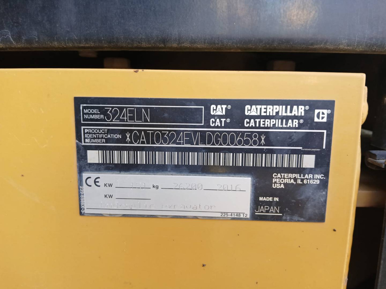 Crawler excavator CAT 324ELN: picture 6