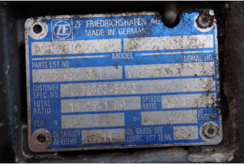 ZF 12AS2130DD TGA 81.32003-6882 - Gearbox for Truck: picture 5 ZF 12AS2130DD TGA 81.32003-6882 - Gearbox for Truck: picture 5