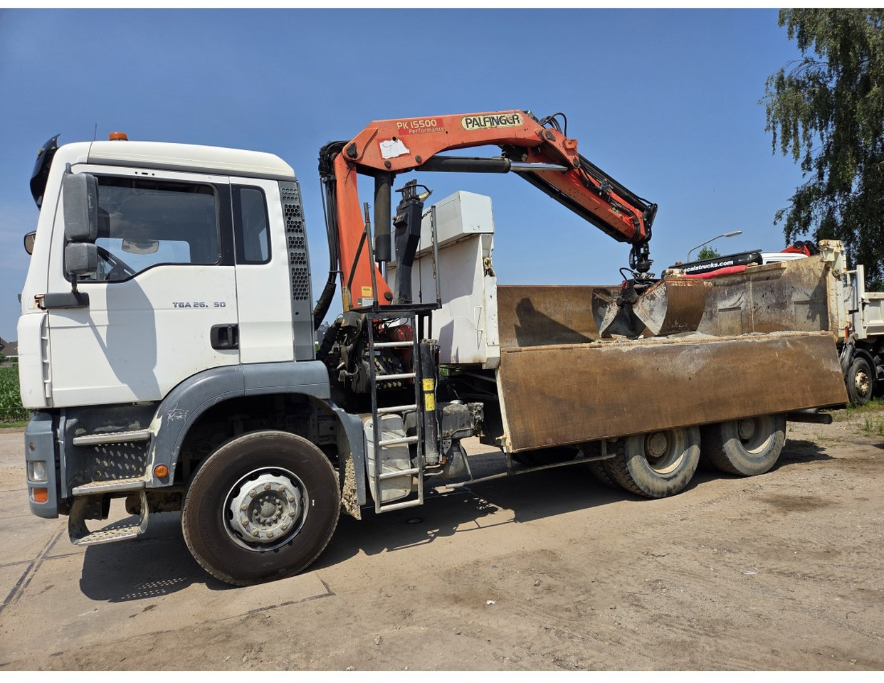 MAN TGA 26.350 6X4 BORDMATIC TIPPER CRANE PALFINGER PK15500 - Tipper, Crane truck: picture 5 MAN TGA 26.350 6X4 BORDMATIC TIPPER CRANE PALFINGER PK15500 - Tipper, Crane truck: picture 5