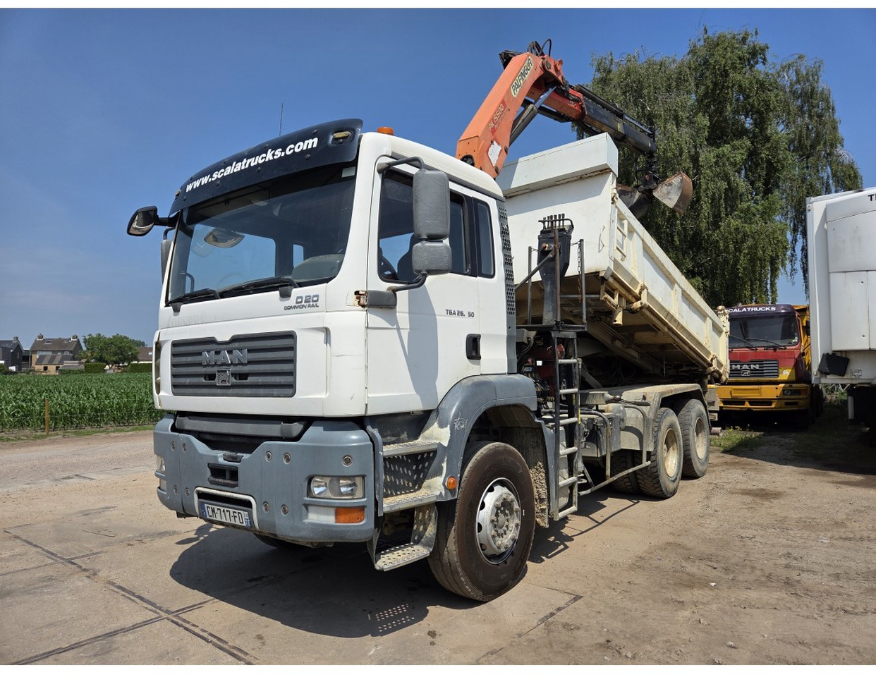 MAN TGA 26.350 6X4 BORDMATIC TIPPER CRANE PALFINGER PK15500 - Tipper, Crane truck: picture 1 MAN TGA 26.350 6X4 BORDMATIC TIPPER CRANE PALFINGER PK15500 - Tipper, Crane truck: picture 1