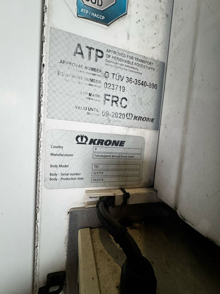 Krone SZ,Carrier Vector1550, -20C°,Duoplex steel - Closed box semi-trailer: picture 5 Krone SZ,Carrier Vector1550, -20C°,Duoplex steel - Closed box semi-trailer: picture 5