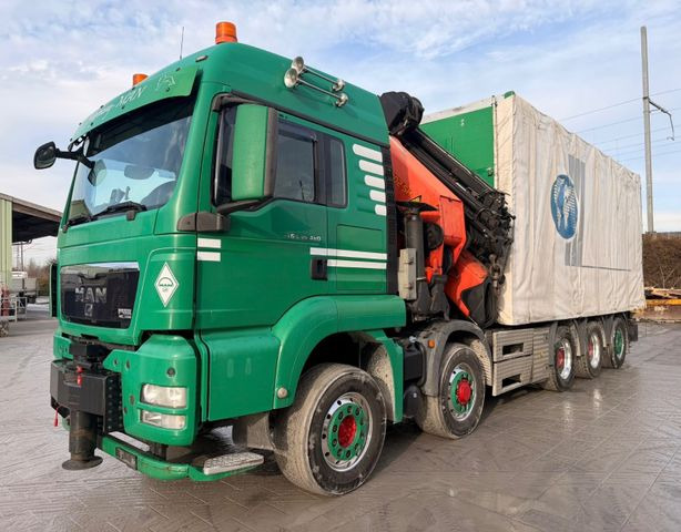 MAN TGS 35.480 10x6,E5,Palfinger PK92002+JIB+winch - Crane truck, Curtain side truck: picture 1 MAN TGS 35.480 10x6,E5,Palfinger PK92002+JIB+winch - Crane truck, Curtain side truck: picture 1