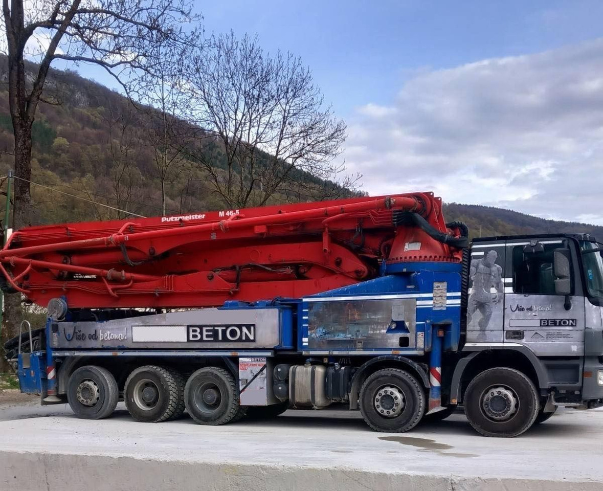 Mercedes-Benz Actros 4448 10x4, E5, MP-3, Putzmeister M46-5 - Concrete pump truck: picture 1 Mercedes-Benz Actros 4448 10x4, E5, MP-3, Putzmeister M46-5 - Concrete pump truck: picture 1