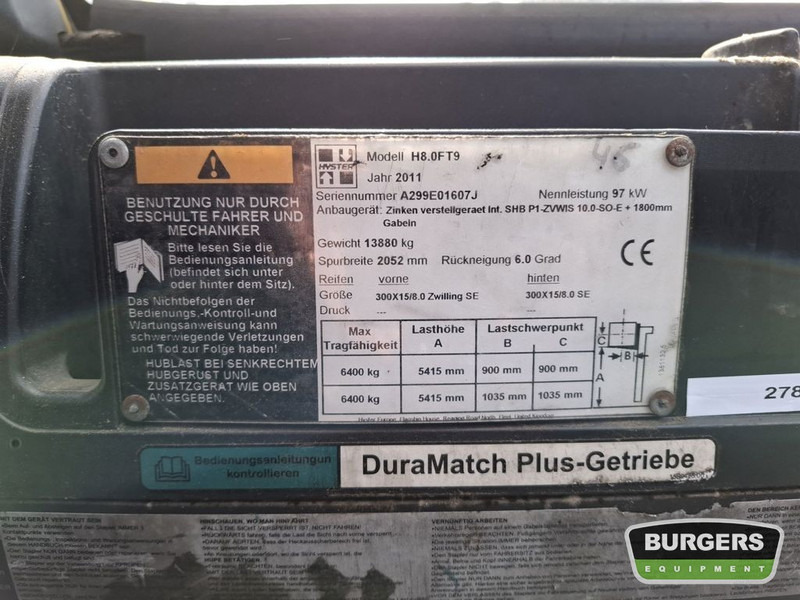 Hyster H8.0FT-9 - LPG forklift: picture 5 Hyster H8.0FT-9 - LPG forklift: picture 5