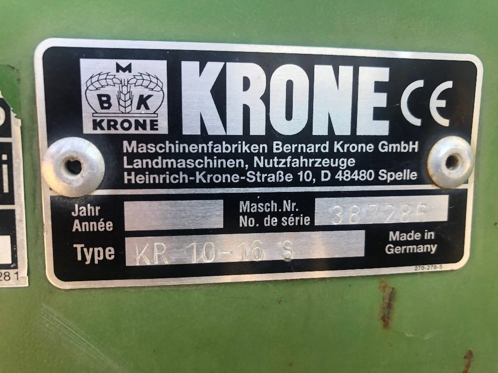 Krone KR 10-16 Dismantled: spare parts - Round baler: picture 3 Krone KR 10-16 Dismantled: spare parts - Round baler: picture 3