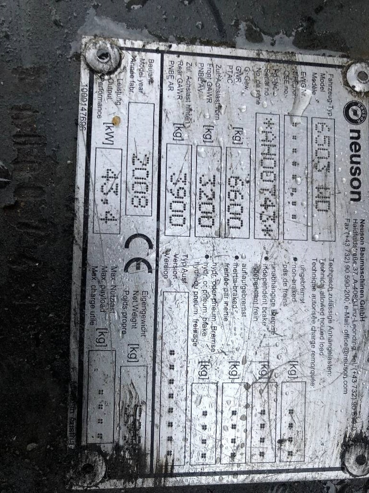 Wheel excavator Neuson 6503 Dismantled: only spare parts: picture 6