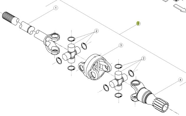 CLAAS Arion 610 660 Kompletny Wał Przedniego Mostu CZĘŚCI 0011637370 00 1163 737 0 - Axle and parts for Agricultural machinery: picture 1 CLAAS Arion 610 660 Kompletny Wał Przedniego Mostu CZĘŚCI 0011637370 00 1163 737 0 - Axle and parts for Agricultural machinery: picture 1
