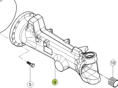 CLAAS Arion 610 660 Korpus Obudowa Pochwa Przedniej Osi 0011657710 0011638410 - Front axle for Agricultural machinery: picture 1 CLAAS Arion 610 660 Korpus Obudowa Pochwa Przedniej Osi 0011657710 0011638410 - Front axle for Agricultural machinery: picture 1