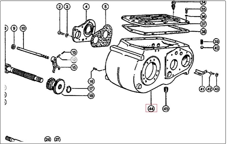 Case Mammut 7400 - obudowa skrzyni biegów 03223361 - Gearbox and parts for Forage harvester: picture 1 Case Mammut 7400 - obudowa skrzyni biegów 03223361 - Gearbox and parts for Forage harvester: picture 1