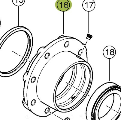 Claas Lexion 740 750 760 Piasta Koła Tylnej Osi 0007760421 00 0776 042 1 - Hub for Agricultural machinery: picture 1 Claas Lexion 740 750 760 Piasta Koła Tylnej Osi 0007760421 00 0776 042 1 - Hub for Agricultural machinery: picture 1