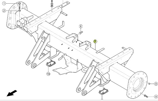 Claas Lexion 740 750 760 Przednia Oś Napędowa Most Obudowa Mostu 0007746140 00 0774 614 0 - Axle and parts for Agricultural machinery: picture 1 Claas Lexion 740 750 760 Przednia Oś Napędowa Most Obudowa Mostu 0007746140 00 0774 614 0 - Axle and parts for Agricultural machinery: picture 1