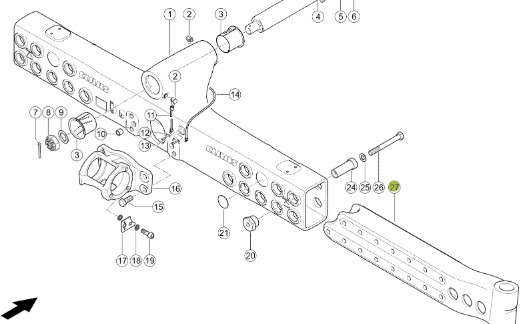 Claas Lexion 740 750 760 Tylna Oś Korpus Wzmocnienie Most Tylny 0007746470 0007760453 0007760463 - Rear axle for Agricultural machinery: picture 1 Claas Lexion 740 750 760 Tylna Oś Korpus Wzmocnienie Most Tylny 0007746470 0007760453 0007760463 - Rear axle for Agricultural machinery: picture 1