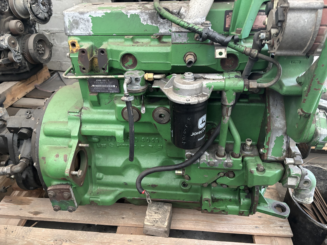 John Deere 3200, 3220, 3400 Silnik Słupek Blok Koło Zamachowe Kolektor Wał Wałek 4045HZ275 - Flywheel for Agricultural machinery: picture 4 John Deere 3200, 3220, 3400 Silnik Słupek Blok Koło Zamachowe Kolektor Wał Wałek 4045HZ275 - Flywheel for Agricultural machinery: picture 4