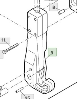 John Deere 7830 Szybkozłączka R340730 R161314 - Quick coupler: picture 2 John Deere 7830 Szybkozłączka R340730 R161314 - Quick coupler: picture 2
