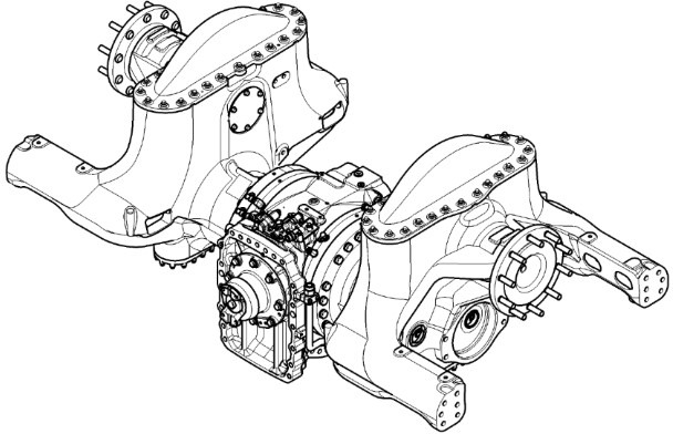 John Deere 9420RX 9470RX 9520RX Kompletna Oś Tylna RE577875 - Rear axle for Agricultural machinery: picture 1 John Deere 9420RX 9470RX 9520RX Kompletna Oś Tylna RE577875 - Rear axle for Agricultural machinery: picture 1