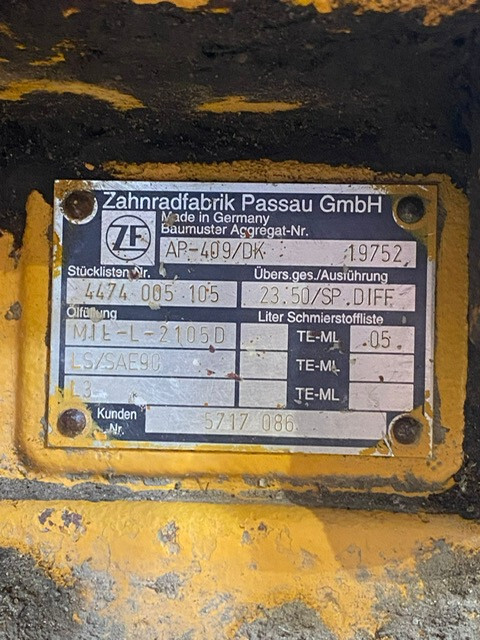 Liebherr L544 obudowa dyferencjału , ZF 446046609A / AP-409/DK / 4474005105 - Differential gear for Construction machinery: picture 3 Liebherr L544 obudowa dyferencjału , ZF 446046609A / AP-409/DK / 4474005105 - Differential gear for Construction machinery: picture 3