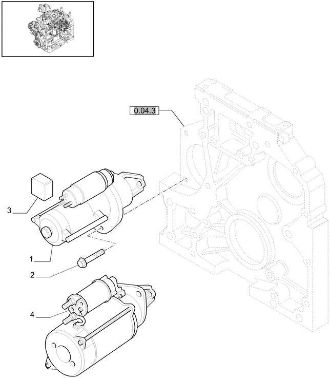 New Holland T6010 T6090 T6070 Silnik rozruchowy 12v, 4.2kw 84151331 - Starter for Farm tractor: picture 1 New Holland T6010 T6090 T6070 Silnik rozruchowy 12v, 4.2kw 84151331 - Starter for Farm tractor: picture 1