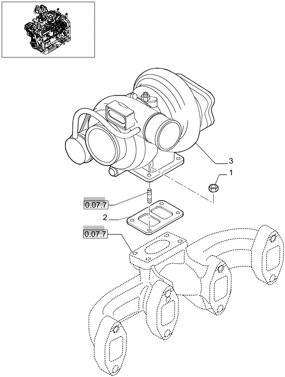 New Holland T6010 Turbospręźarka 4895271 - Turbo for Agricultural machinery: picture 1 New Holland T6010 Turbospręźarka 4895271 - Turbo for Agricultural machinery: picture 1