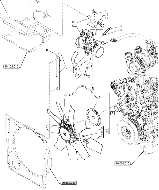New Holland T6070 Łopatka 47569428 - Fan for Farm tractor: picture 1 New Holland T6070 Łopatka 47569428 - Fan for Farm tractor: picture 1