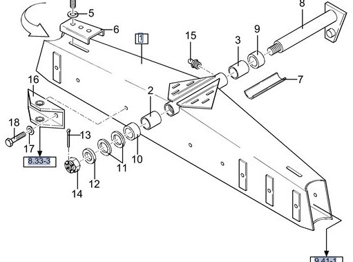 New Holland TX66 TX67 TX68 Oś Tylna CZĘŚCI 9508161 - Rear axle for Agricultural machinery: picture 1 New Holland TX66 TX67 TX68 Oś Tylna CZĘŚCI 9508161 - Rear axle for Agricultural machinery: picture 1