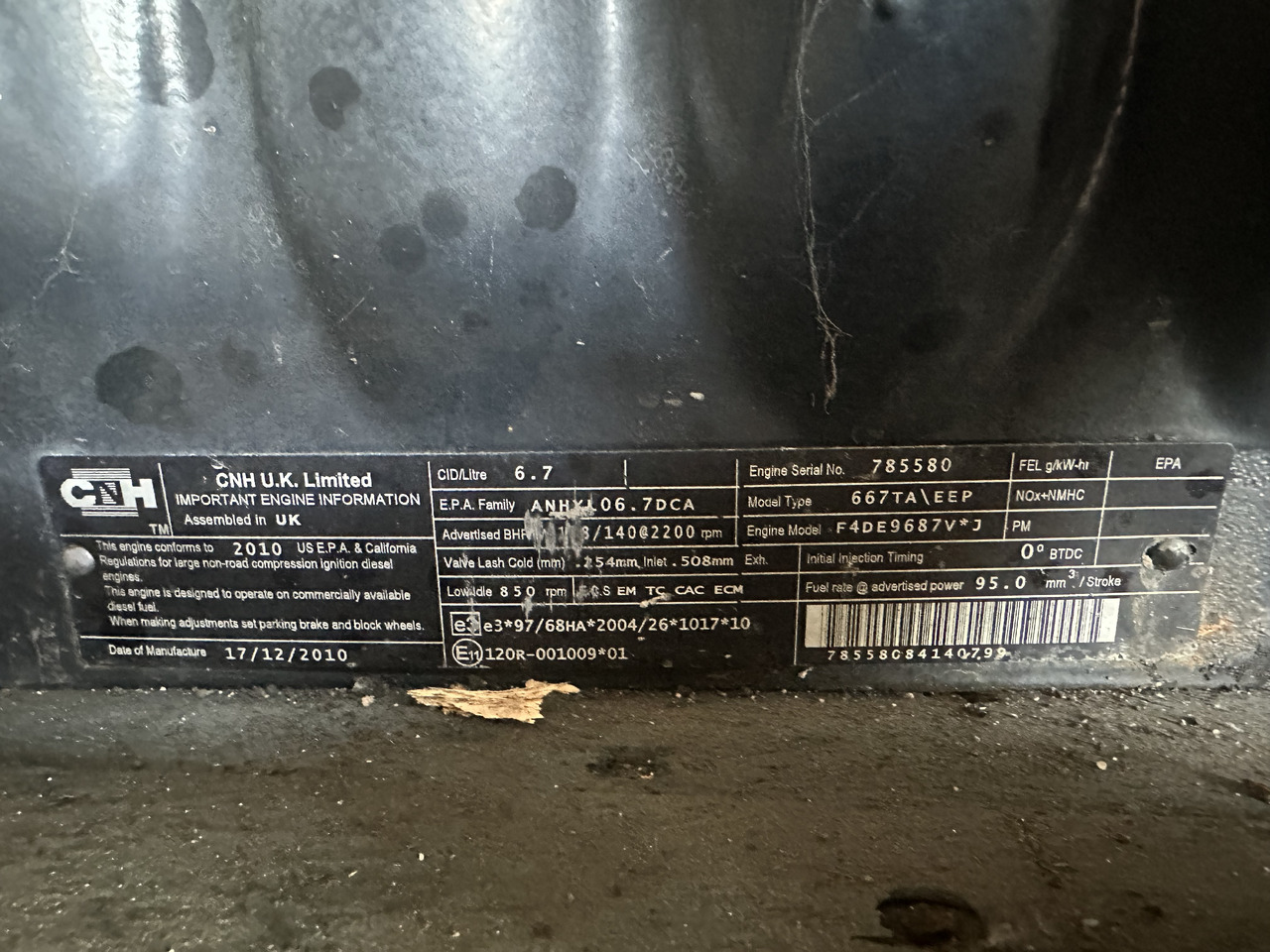 New holland silnik Model: F4DE9687 , model type: 667TA , części blok wał głowica korbowód - Engine for Agricultural machinery: picture 3 New holland silnik Model: F4DE9687 , model type: 667TA , części blok wał głowica korbowód - Engine for Agricultural machinery: picture 3