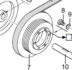 New Holland TX66 TX67 TX68 Koło Pasowe CZĘŚCI 84004416 - Spare parts for Agricultural machinery: picture 1 New Holland TX66 TX67 TX68 Koło Pasowe CZĘŚCI 84004416 - Spare parts for Agricultural machinery: picture 1
