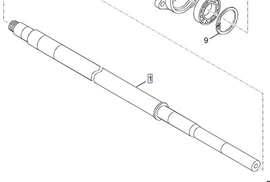 New Holland TX66 TX67 TX68 Wałek CZĘŚCI 9850686 - Spare parts for Agricultural machinery: picture 1 New Holland TX66 TX67 TX68 Wałek CZĘŚCI 9850686 - Spare parts for Agricultural machinery: picture 1