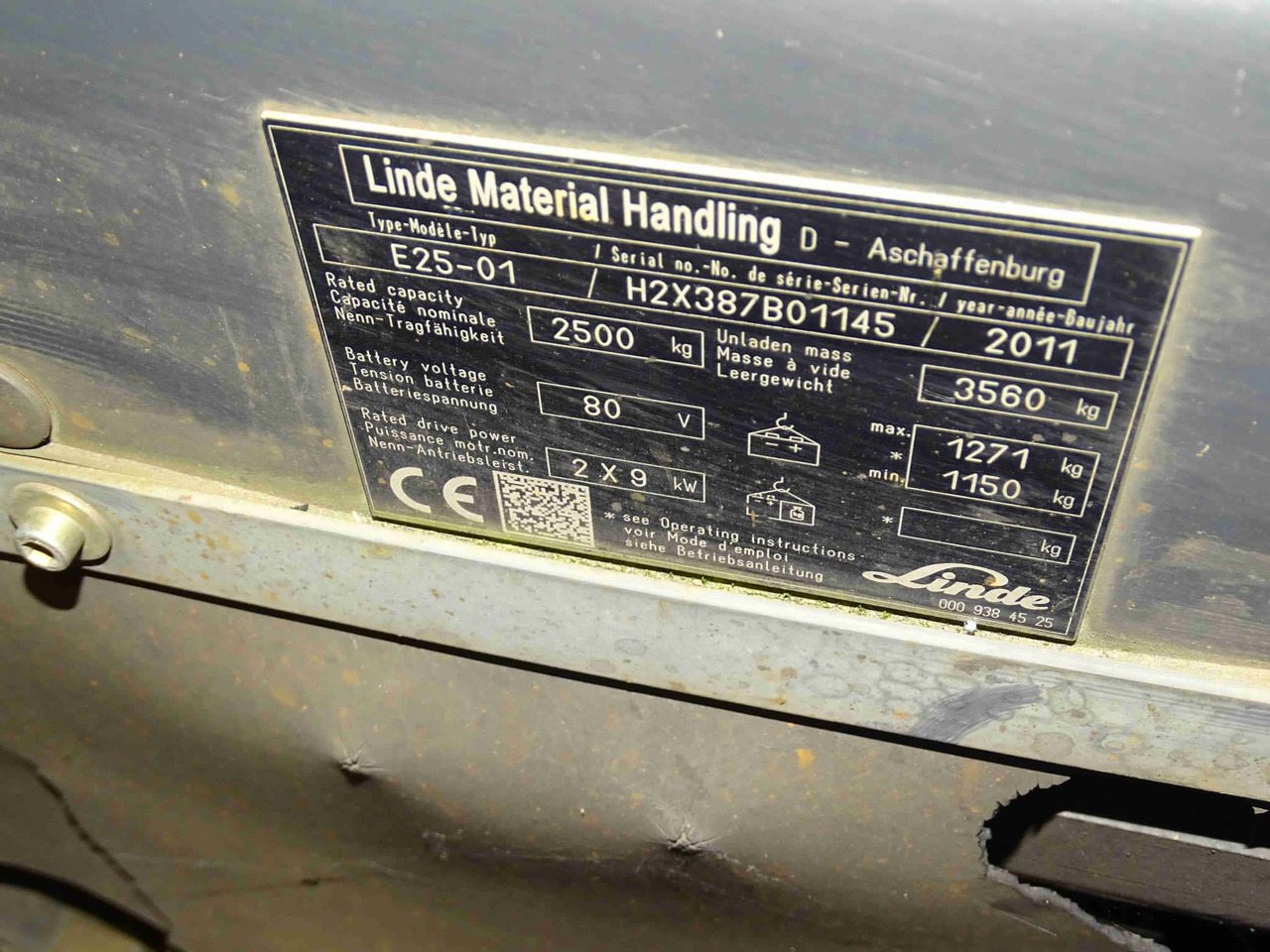 Linde E25-01 - Electric forklift: picture 2 Linde E25-01 - Electric forklift: picture 2