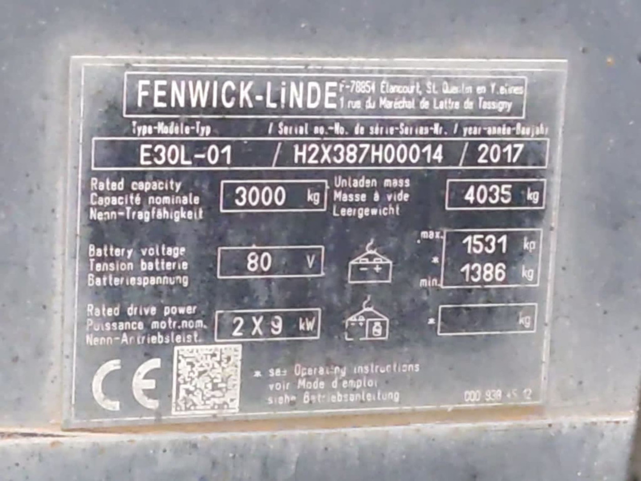 Linde E30L - Electric forklift: picture 2 Linde E30L - Electric forklift: picture 2