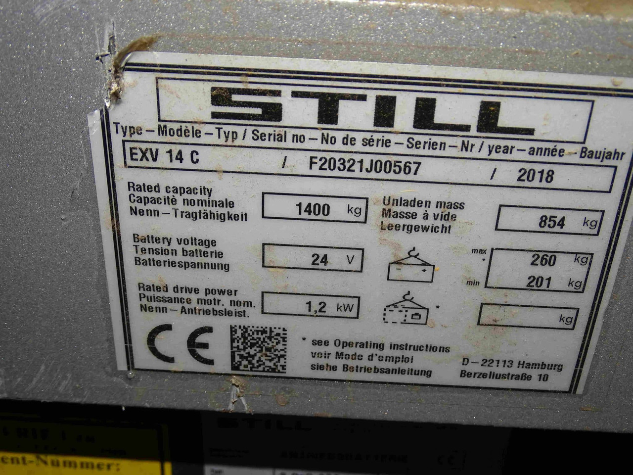 STILL EXV14C - Stacker: picture 5 STILL EXV14C - Stacker: picture 5