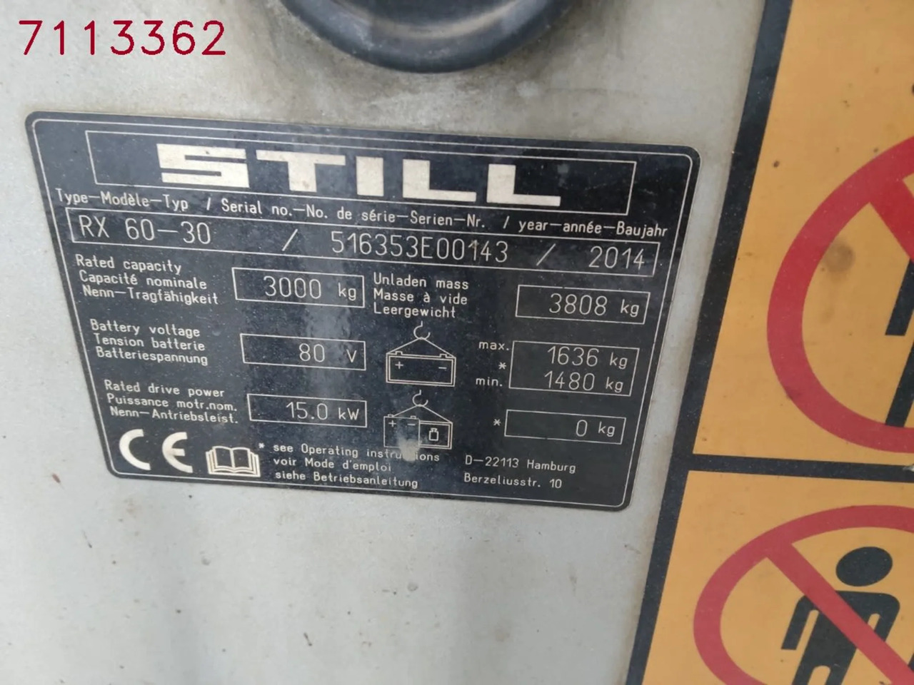 STILL RX60-30 - Electric forklift: picture 3 STILL RX60-30 - Electric forklift: picture 3