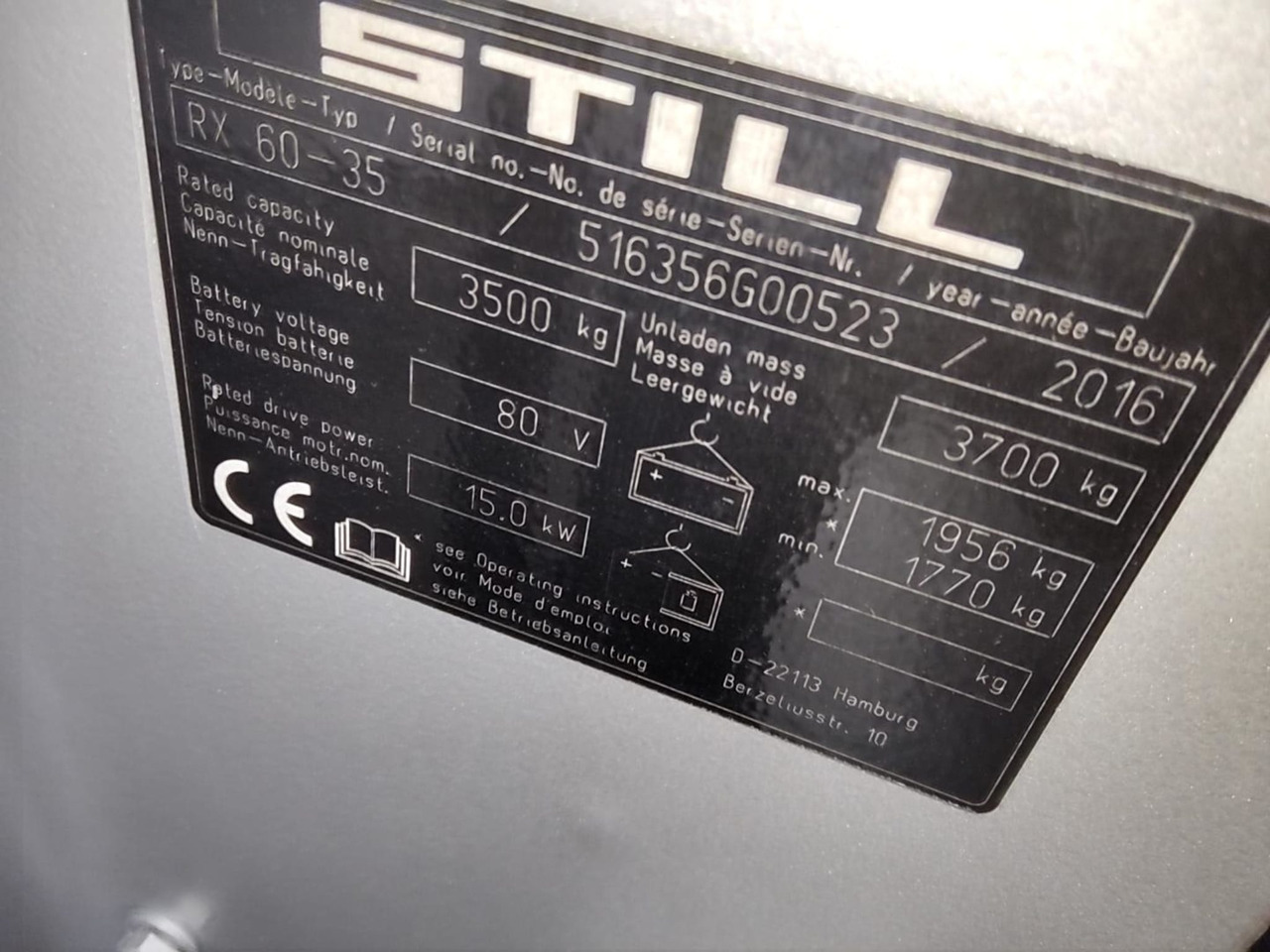 STILL RX60-35 - Electric forklift: picture 2 STILL RX60-35 - Electric forklift: picture 2