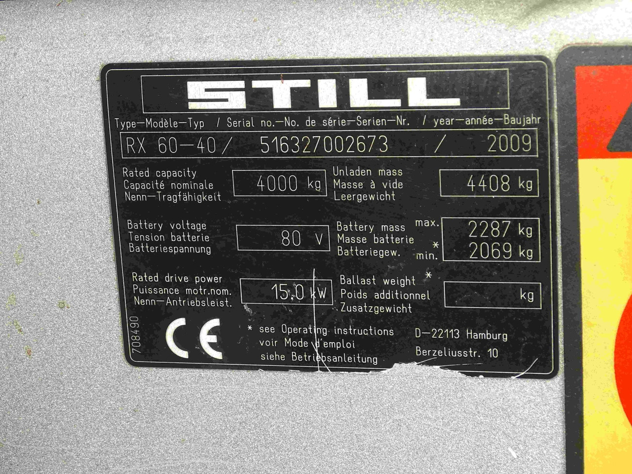 STILL RX60-40 - Electric forklift: picture 2 STILL RX60-40 - Electric forklift: picture 2