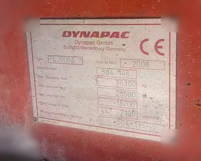 2006 DYNAPAC PL2000S - Cold planer: picture 3 2006 DYNAPAC PL2000S - Cold planer: picture 3