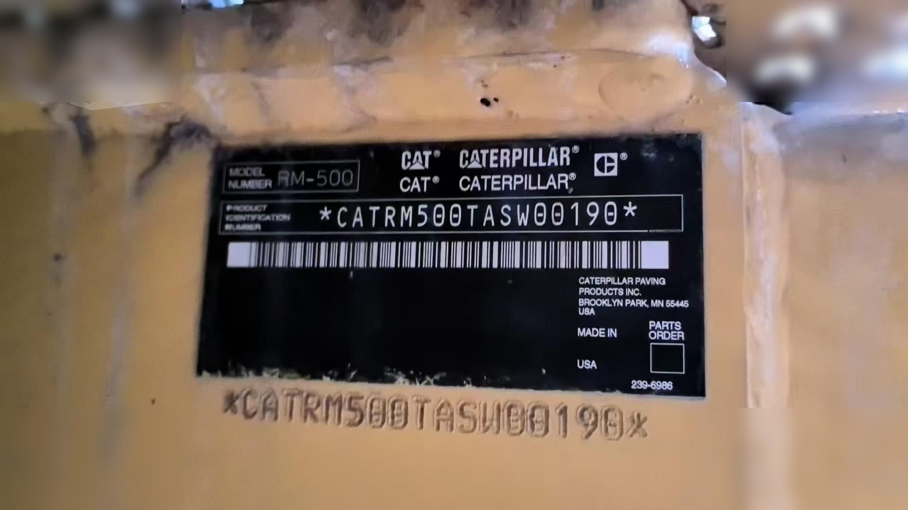 2008 CATERPILLAR RM-500 - Soil stabilizer: picture 4 2008 CATERPILLAR RM-500 - Soil stabilizer: picture 4
