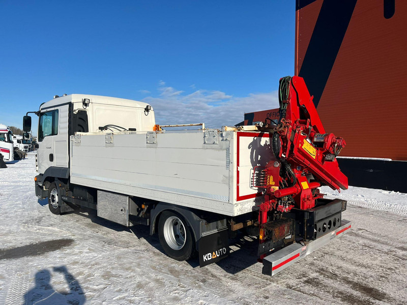 Dropside/ Flatbed truck, Crane truck MAN TGL 8.220 4x2 HMF 340 K2 / PLATFORM L=4147 mm: picture 8