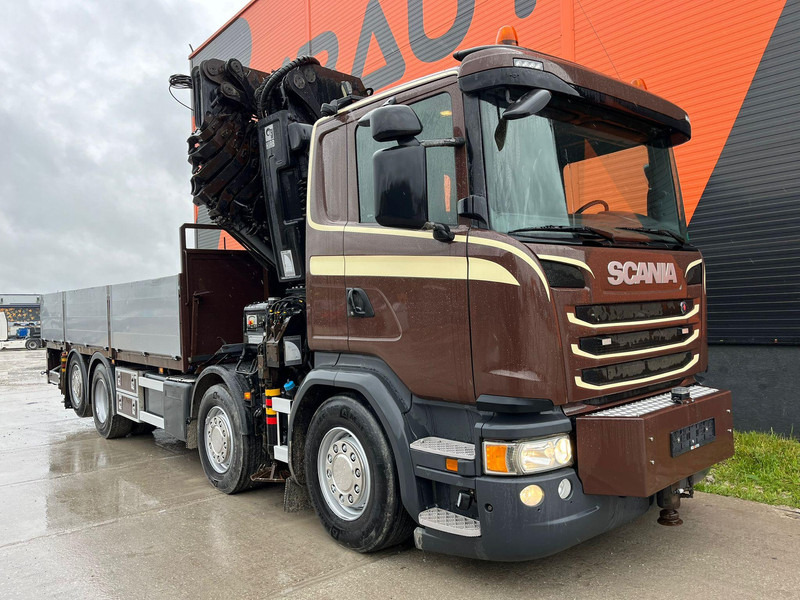 Scania G 450 8x2*6 HIAB 622E-8 + JIB / PLATFORM L=6715 mm - Dropside/ Flatbed truck, Crane truck: picture 4 Scania G 450 8x2*6 HIAB 622E-8 + JIB / PLATFORM L=6715 mm - Dropside/ Flatbed truck, Crane truck: picture 4