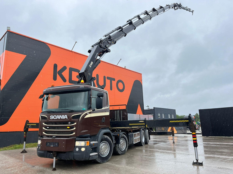 Scania G 450 8x2*6 HIAB 622E-8 + JIB / PLATFORM L=6715 mm - Dropside/ Flatbed truck, Crane truck: picture 1 Scania G 450 8x2*6 HIAB 622E-8 + JIB / PLATFORM L=6715 mm - Dropside/ Flatbed truck, Crane truck: picture 1