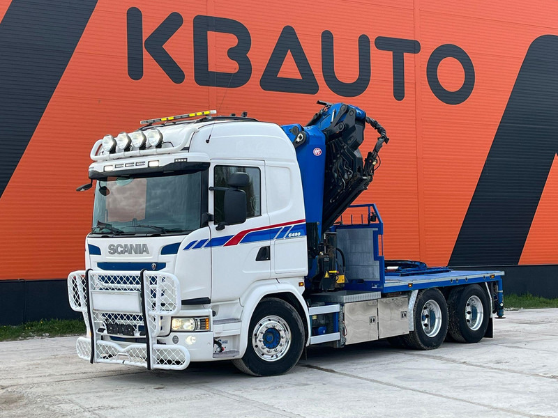 Scania G 490 6x2 HMF 5020 K6 + JIB / RETARDER - Dropside/ Flatbed truck, Crane truck: picture 2 Scania G 490 6x2 HMF 5020 K6 + JIB / RETARDER - Dropside/ Flatbed truck, Crane truck: picture 2