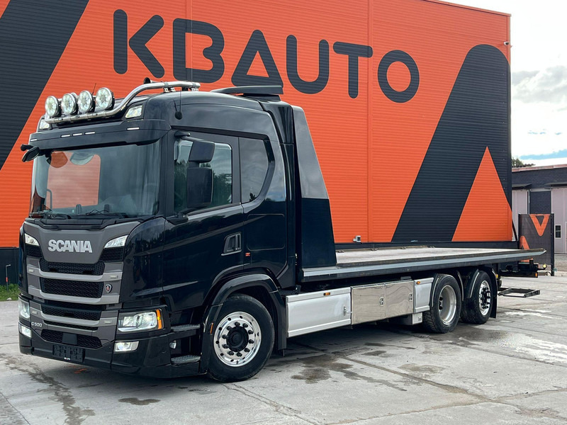 Scania G 500 6x2*4 JIGE Simplex 8T / SUPERWINCH H12P PRO / PLATFORM L=7481 mm - Autotransporter truck: picture 1 Scania G 500 6x2*4 JIGE Simplex 8T / SUPERWINCH H12P PRO / PLATFORM L=7481 mm - Autotransporter truck: picture 1