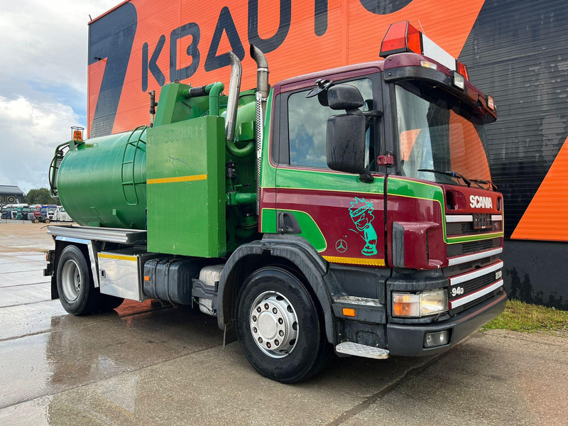 Scania P 94 4x2 TANK 9000 I + 1200 l / VACUUM Jurop PR150 / PRESSURE Pratissoli 150 bar / 102 l/min - Vacuum truck: picture 4 Scania P 94 4x2 TANK 9000 I + 1200 l / VACUUM Jurop PR150 / PRESSURE Pratissoli 150 bar / 102 l/min - Vacuum truck: picture 4