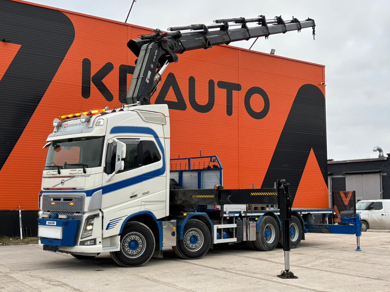 Volvo FH 16 650 8x4 HIAB 855E-7 / PLATFORM L=6454 mm - Dropside/ Flatbed truck, Crane truck: picture 1 Volvo FH 16 650 8x4 HIAB 855E-7 / PLATFORM L=6454 mm - Dropside/ Flatbed truck, Crane truck: picture 1