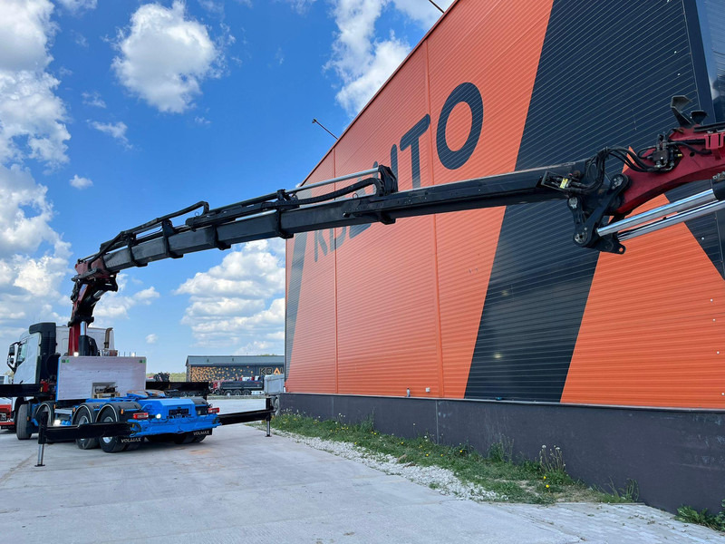 Dropside/ Flatbed truck, Crane truck Volvo FH 500 8x2*4 HMF 6020 OK6 / JIB FJ1200 K6 / WINCH: picture 10